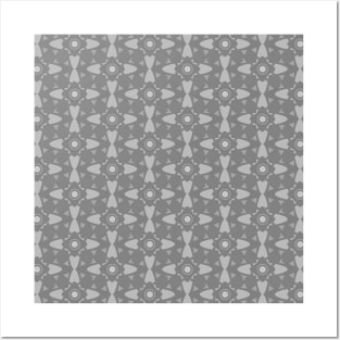 grey abstract seamless pattern Posters and Art